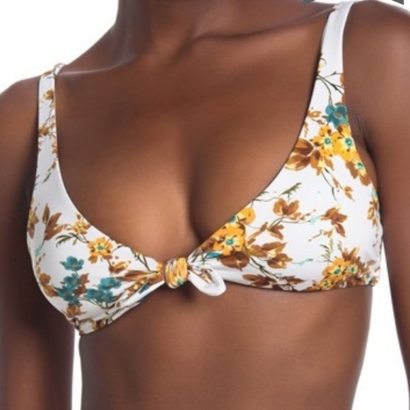 Vitamin A Lou Tie Front Bikini Top CUBA LIBRE L - Picture 2 of 6